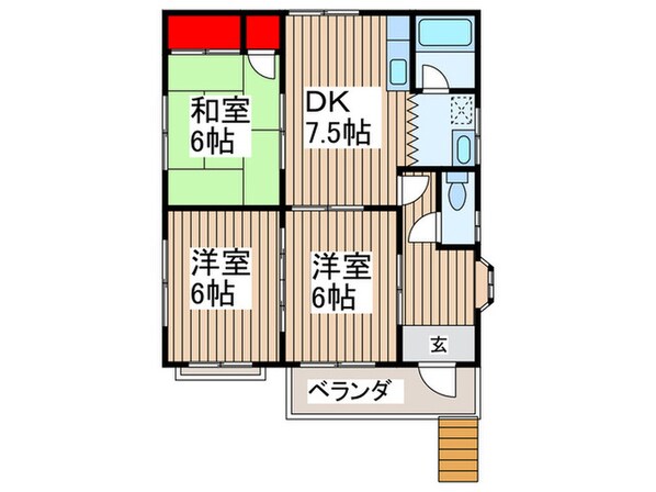 フラットＧの物件間取画像